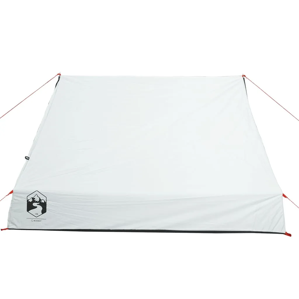 vidaXL Camping Tent A-Frame 2-Person White Blackout Fabric Waterproof