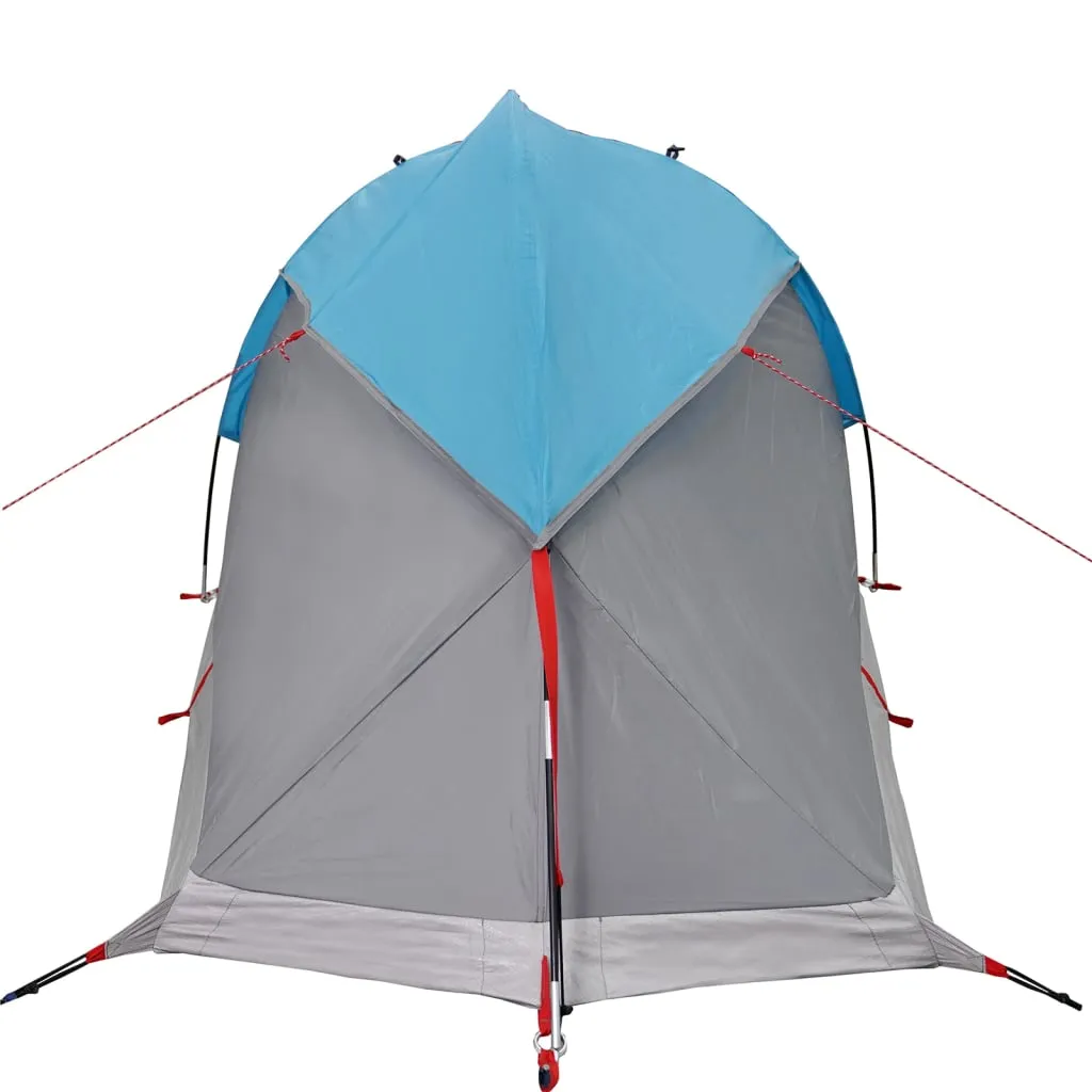 vidaXL Camping Tent Dome 1-Person Blue Waterproof