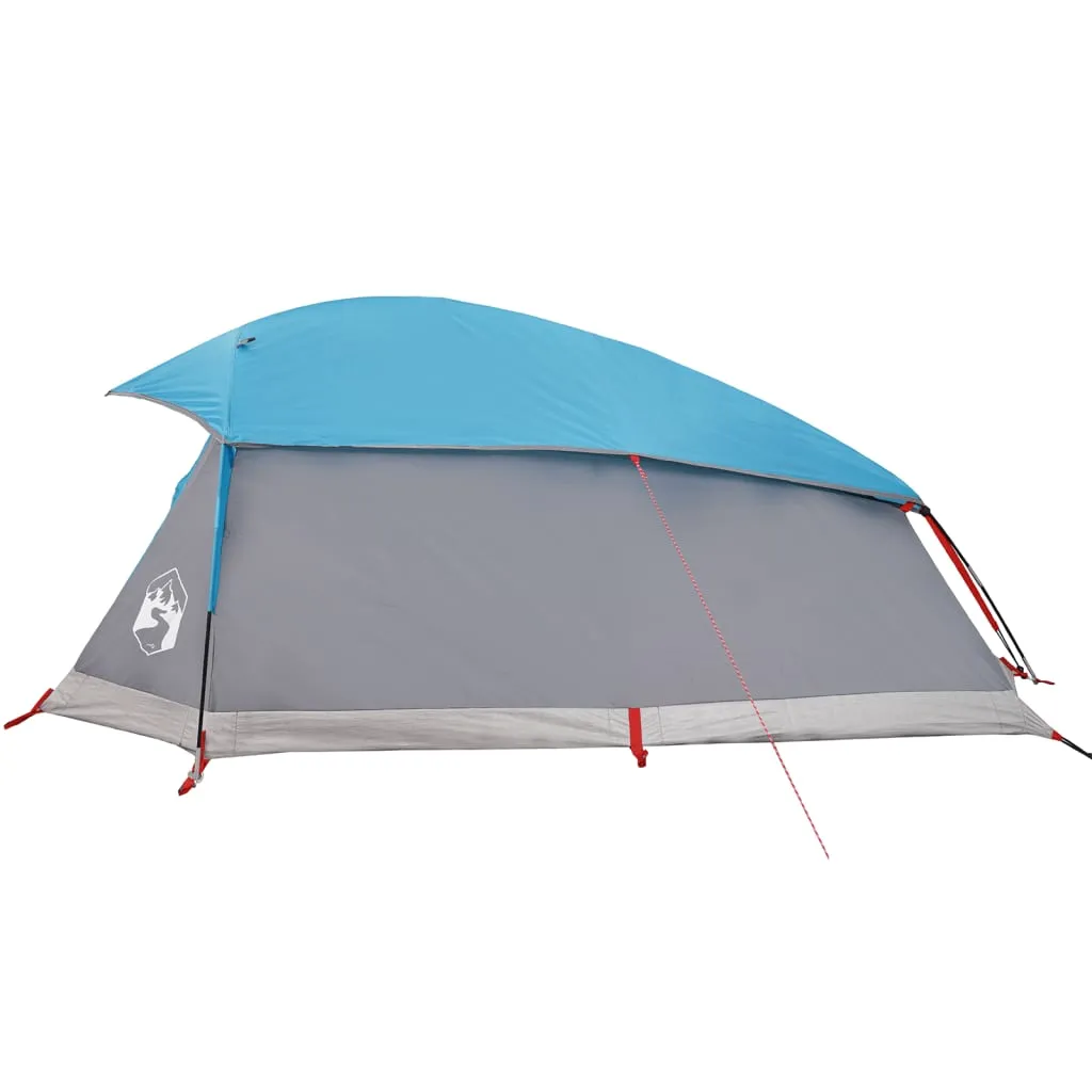 vidaXL Camping Tent Dome 1-Person Blue Waterproof