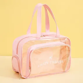 Waterproof Swimming Beach Bag Toiletries and Cosmetics Bag, Color: Pink with Shoe Warehouse