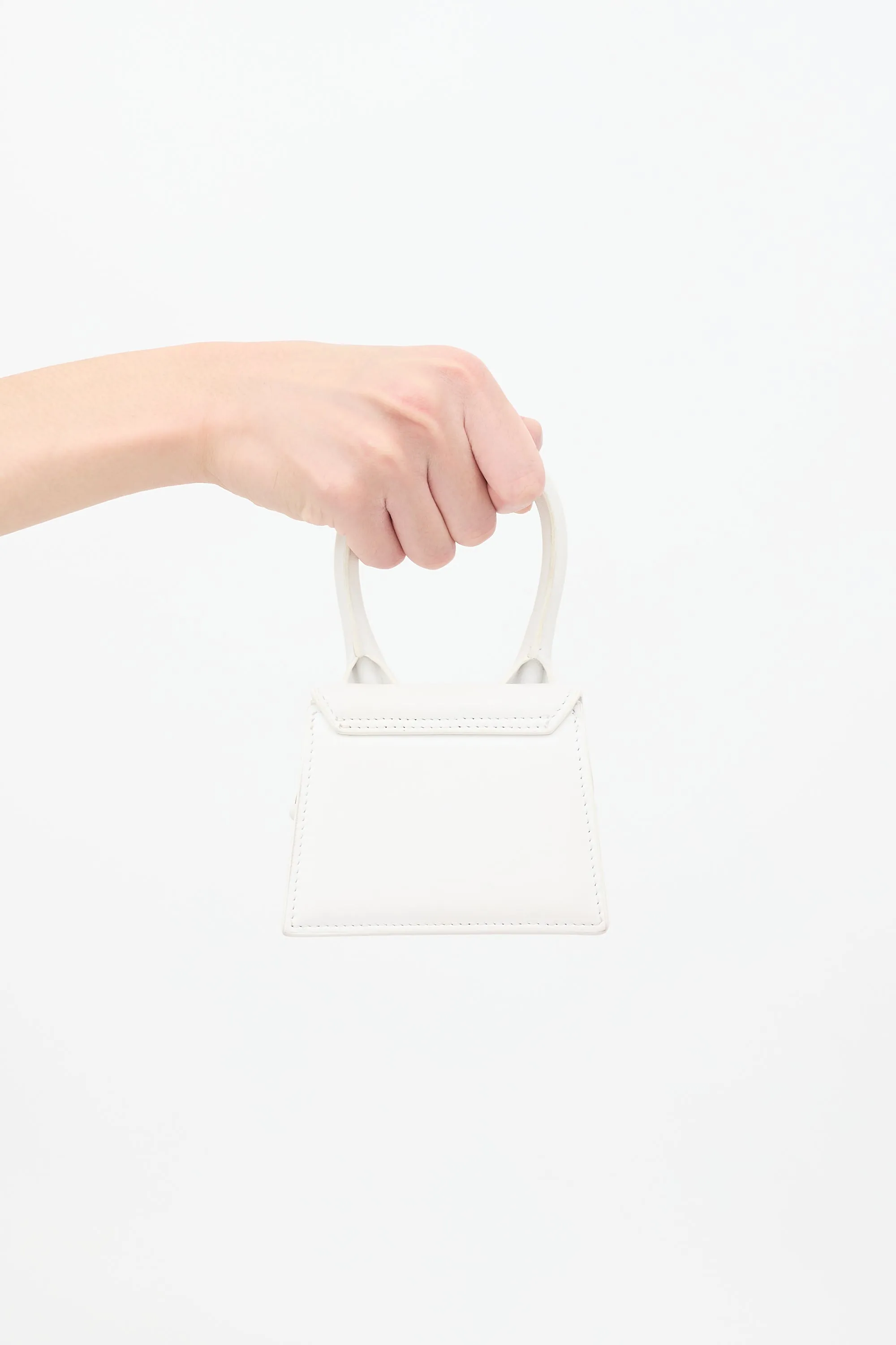 White Leather Le Chiquito Crossbody Bag