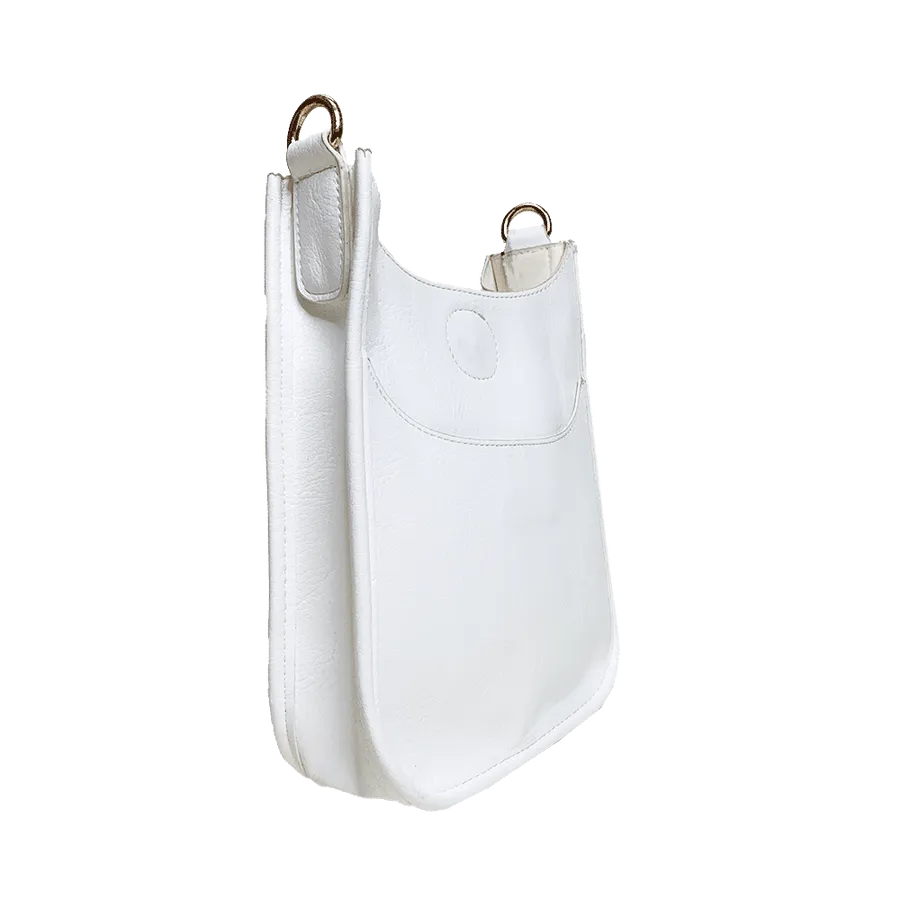 White Mini Messenger Handbag (STRAP SOLD SEPARATELY)