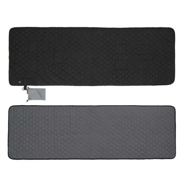 Winter USB Rechargeable Smart Seven Zone Heating  Anti-cold Sleeping Bag Pad(Black Gray)