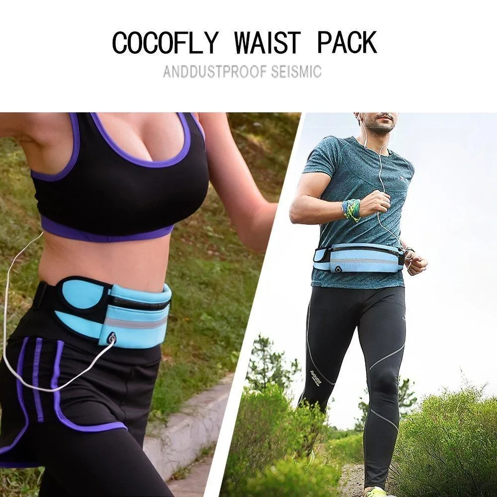 Women or Men Running Waist Bag" Waterproof " Mobile Phone Holder Jogging Sports Running Gym Fitness Bag