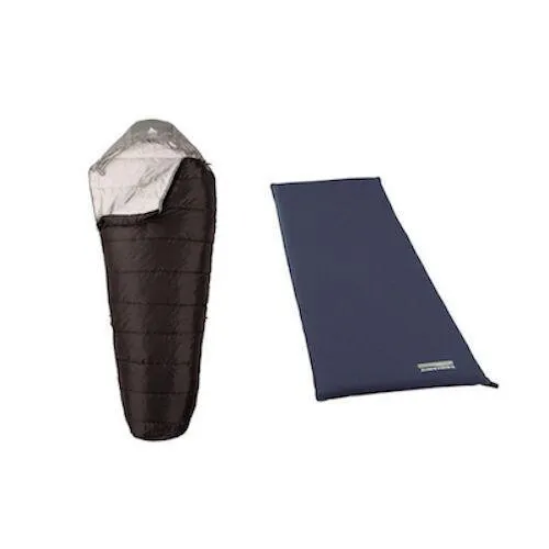 Women's Car Camping Sleeping Bag & Pad Combo