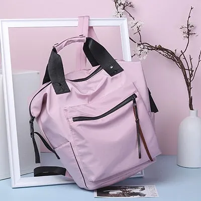 Women's Casual Nylon High Capacity Waterproof Backpack