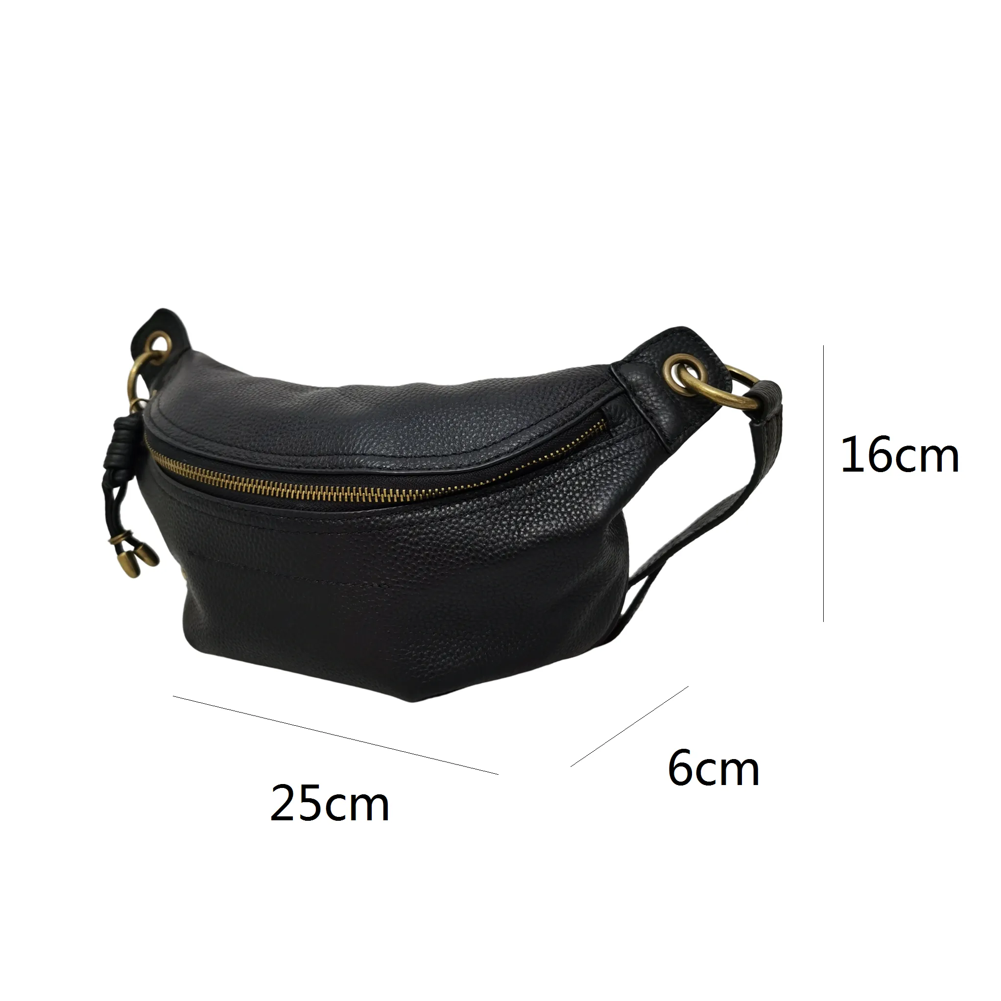 Women's cowhide leather handbag Vesny V2 design waist bag