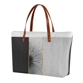 Women's Tote Bag | Diving Cloth126 black, and gray abstract print