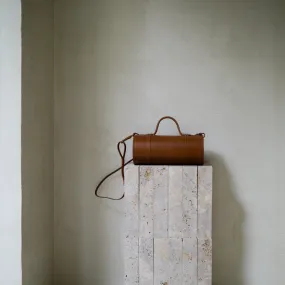 Woven Bamboo Bag - Chestnut