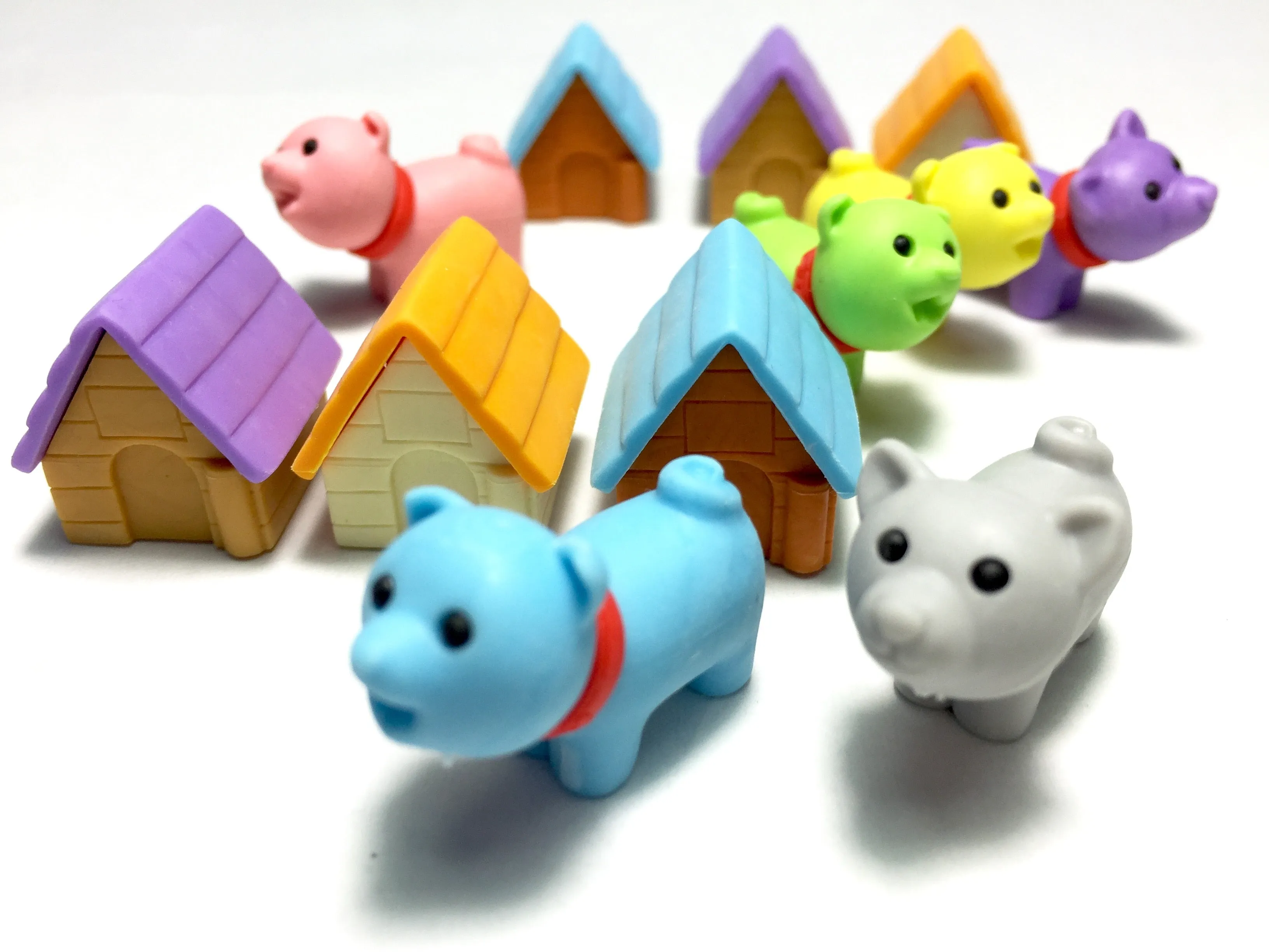 X 380291 IWAKO DOG HOUSE ERASERS-DISCONTINUED